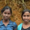 B. Esther and Lakmini in 2014, (also pictured at left in 2011), are continuing their studies with support from ACT.  B. Esther hopes to be an engineer and do good, Lakmini is thinking of being a lawyer.